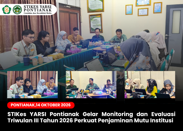 stikes-yarsi-pontianak-gelar-monitoring-dan-evaluasi-triwulan-iii-tahun-2026-perkuat-penjaminan-mutu-institusi